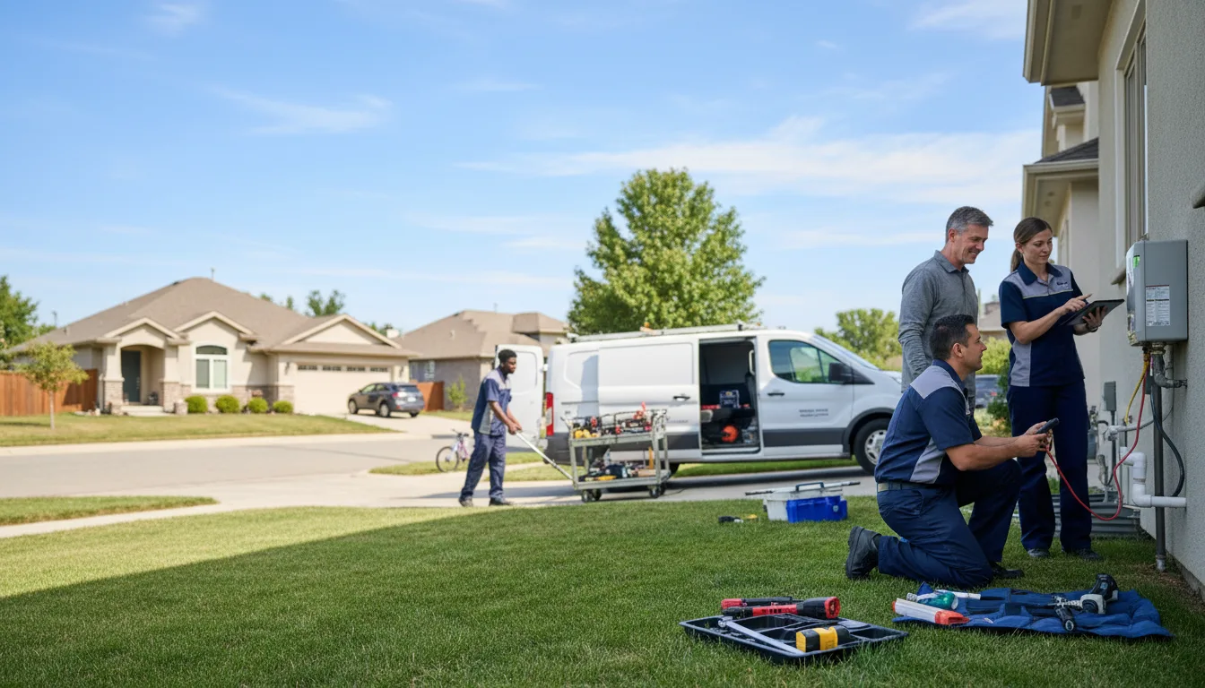 Tankless water heater service in Irene, TX